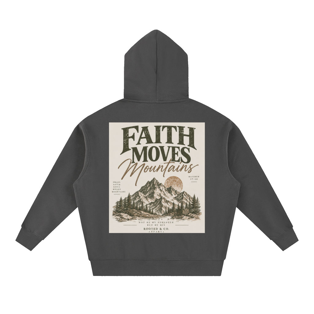 Faith Moves Mountains Men’s Hoodie | Matthew 17:20