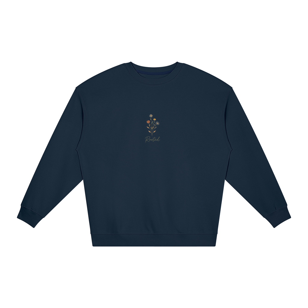Rooted in Humility Women’s Oversized Crewneck | Philippians 2:3 Christian Sweatshirt