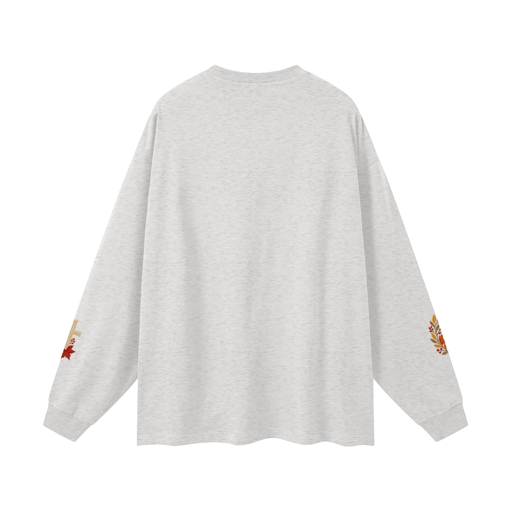 Fall for Jesus — He Never Leaves | Women’s Christian Fall Sweatshirt