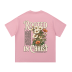 Rooted in Christ | Vintage Floral Christian Tee