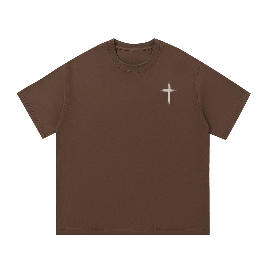Rooted Topographic Mountain Men’s Tee | Minimal Christian Outdoor Shirt