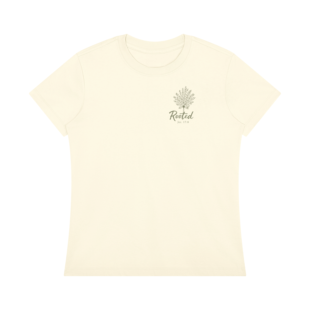 Stay Rooted Women's Botanical Tee – Jeremiah 17:8