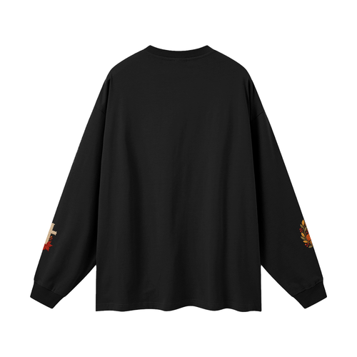 Fall for Jesus — He Never Leaves | Women’s Christian Fall Sweatshirt