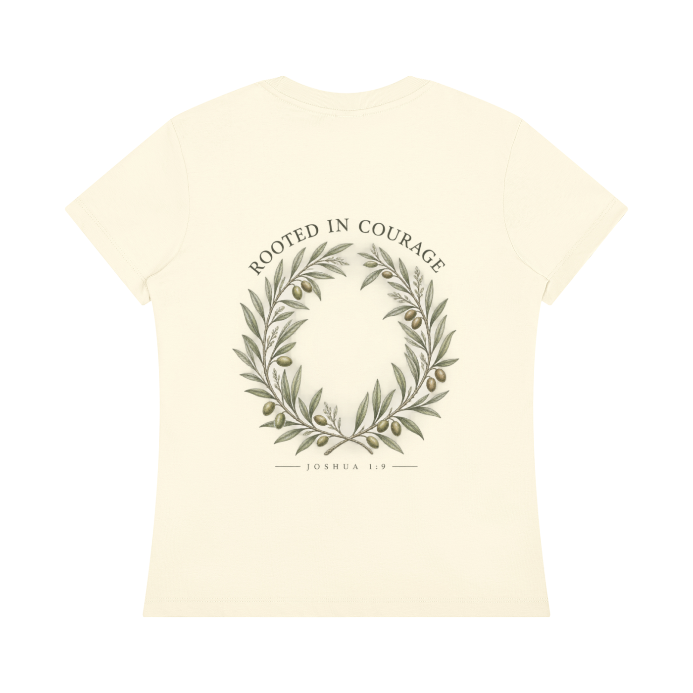 Rooted in Courage Women's Tee | Joshua 1:9 Christian T-Shirt