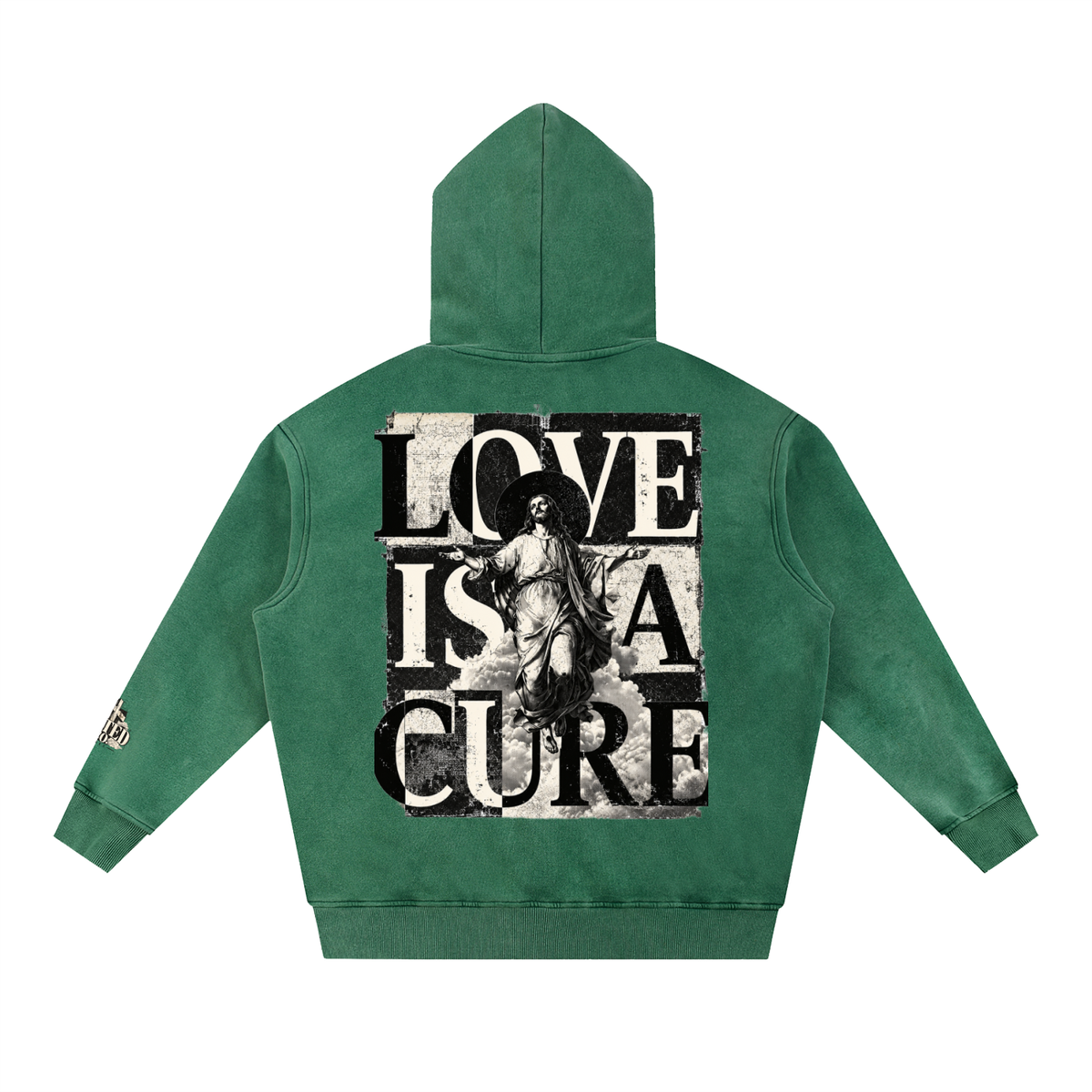 Love Is a Cure | Men's Vintage Christian Hoodie