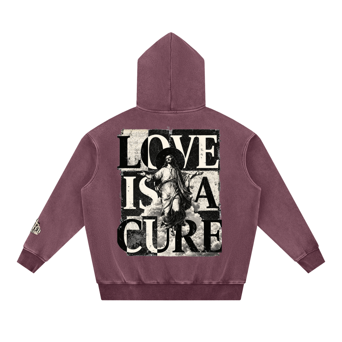 Love Is a Cure | Men's Vintage Christian Hoodie