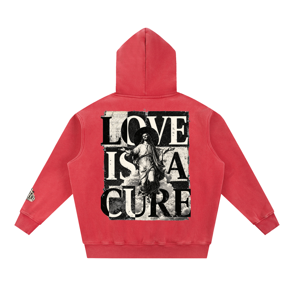 Love Is a Cure | Men's Vintage Christian Hoodie