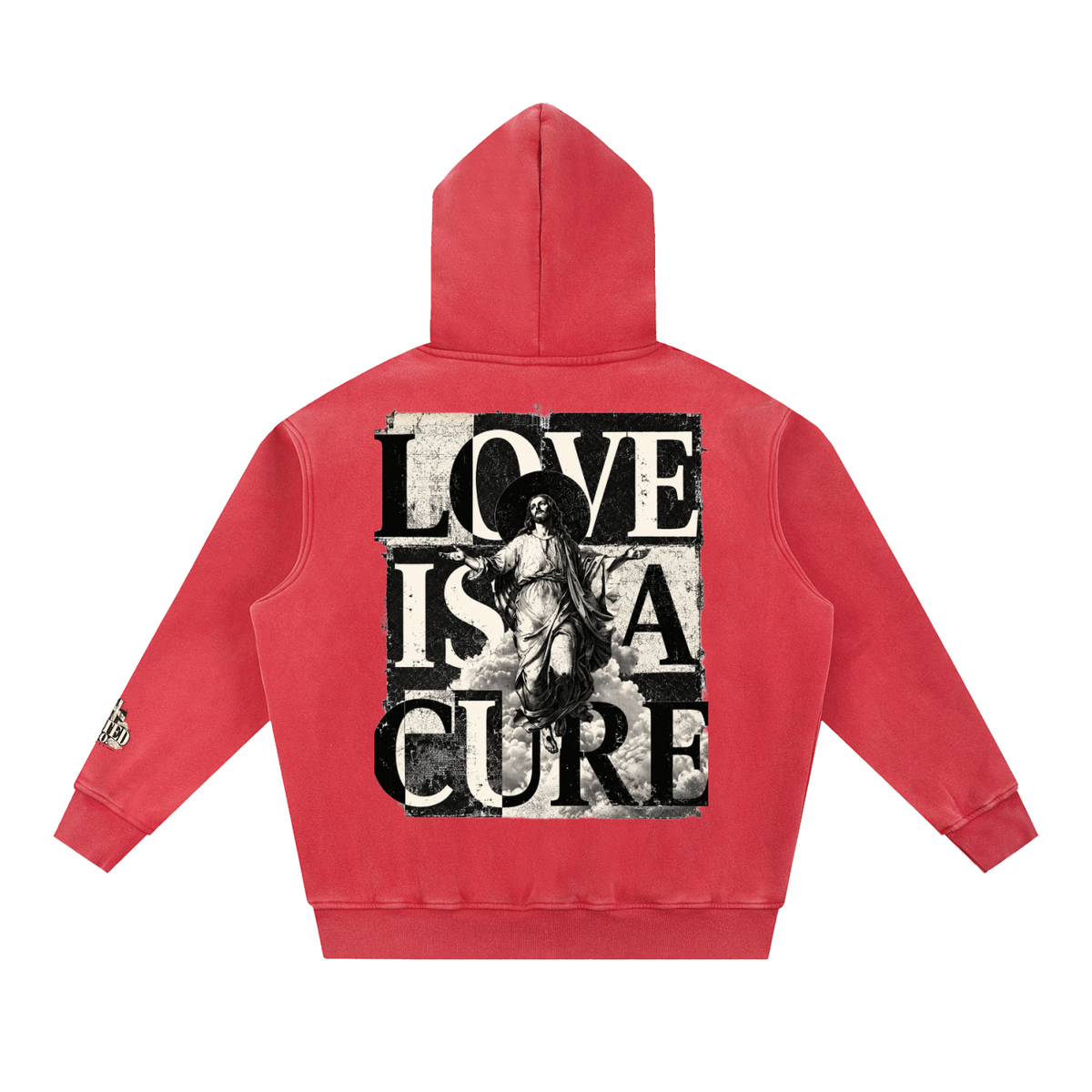 Love Is a Cure | Men's Vintage Christian Hoodie