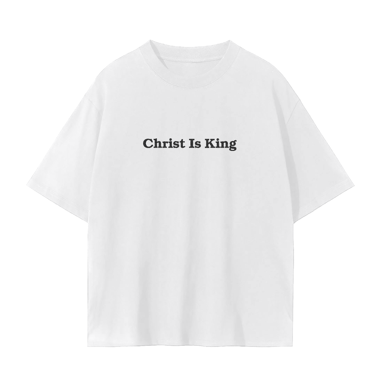 Christ Is King Embroidered Tee | Rooted & Co. Apparel