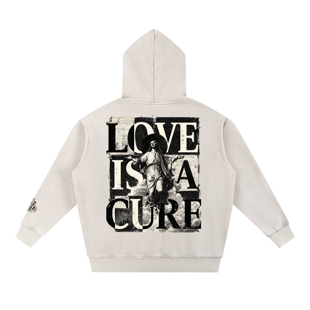 Love Is a Cure | Men's Vintage Christian Hoodie