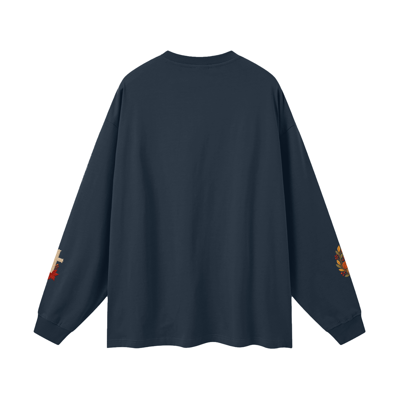 Fall for Jesus — He Never Leaves | Women’s Christian Fall Sweatshirt