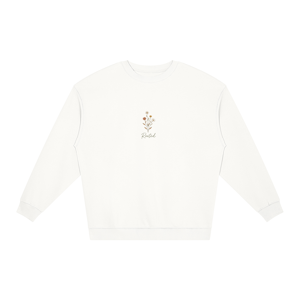 Rooted in Humility Women’s Oversized Crewneck | Philippians 2:3 Christian Sweatshirt