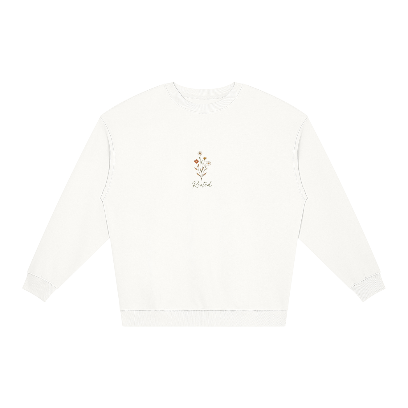 Rooted in Humility Women’s Oversized Crewneck | Philippians 2:3 Christian Sweatshirt