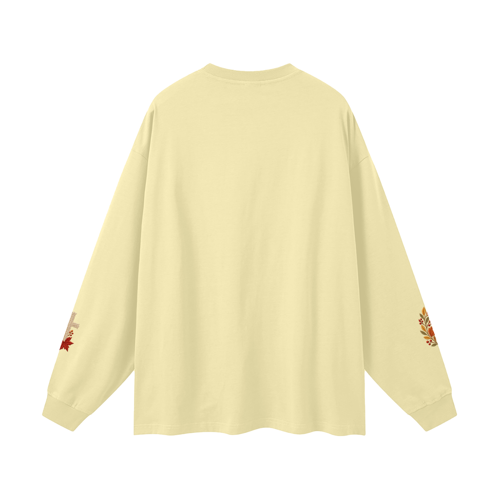 Fall for Jesus — He Never Leaves | Women’s Christian Fall Sweatshirt