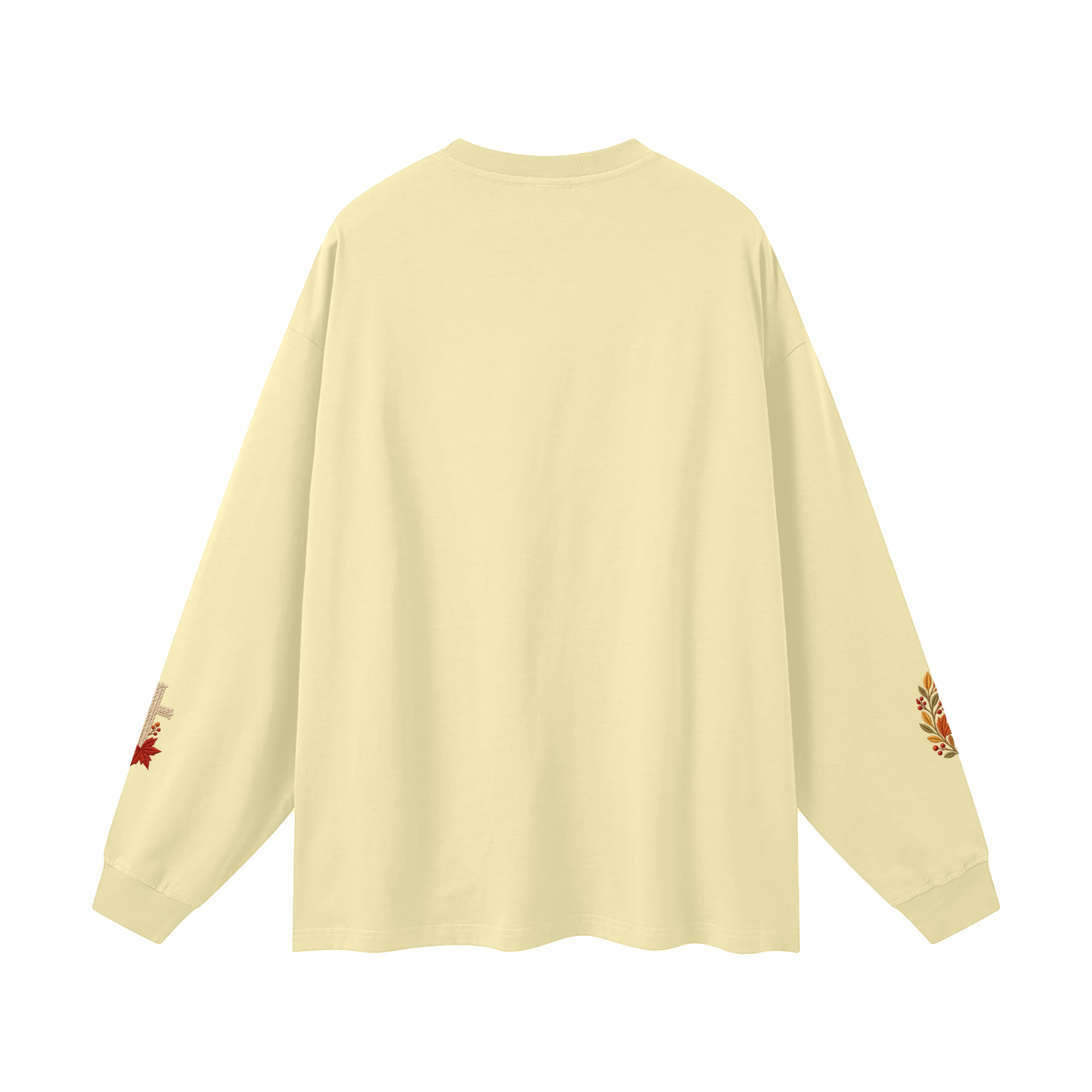 Fall for Jesus — He Never Leaves | Women’s Christian Fall Sweatshirt