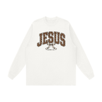 Jesus Leopard Bow Women’s Long Sleeve | Rooted & Co.
