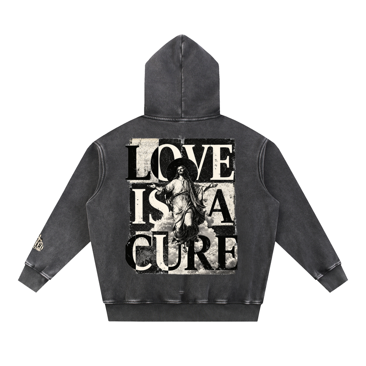 Love Is a Cure | Men's Vintage Christian Hoodie