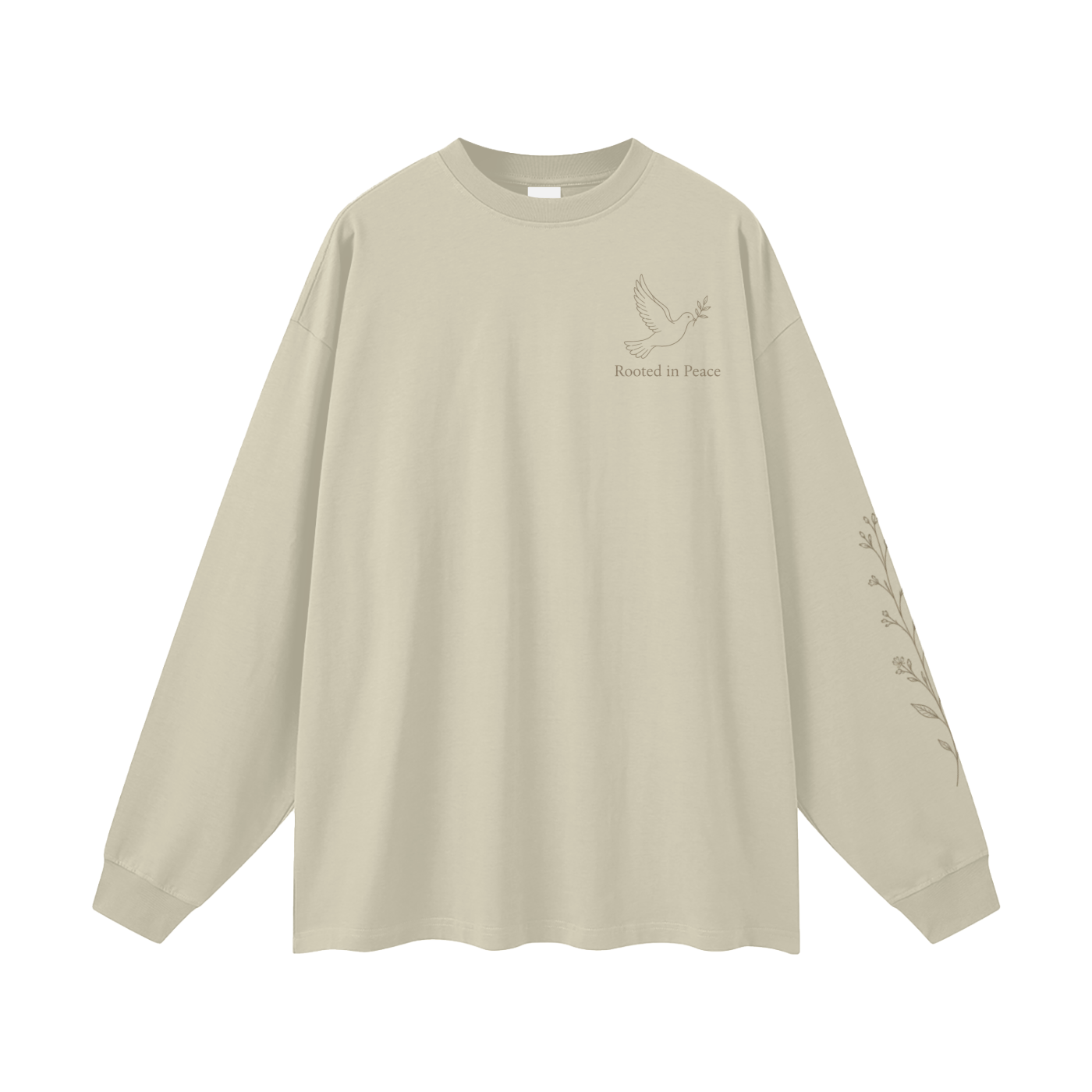 Rooted in Peace Women’s Long Sleeve Tee | Christian Dove Tee
