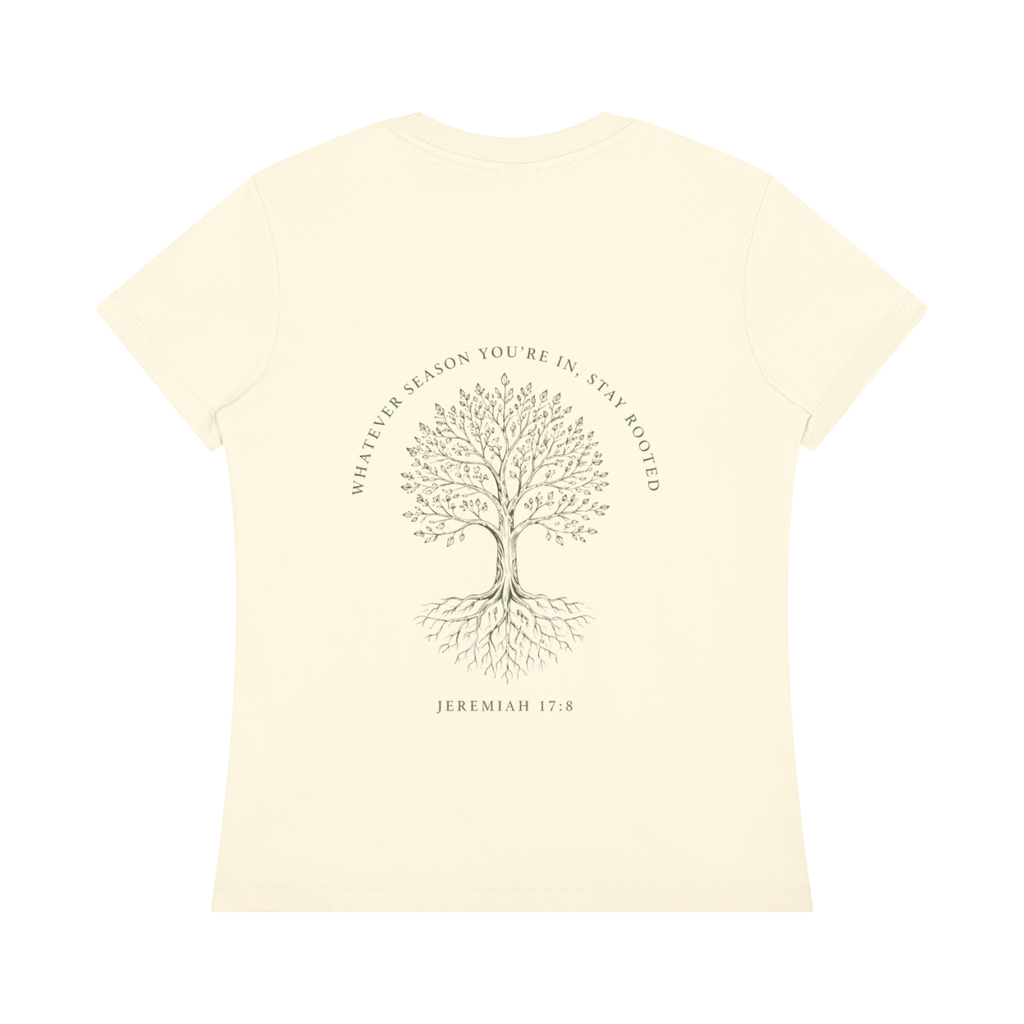 Stay Rooted Women's Botanical Tee – Jeremiah 17:8