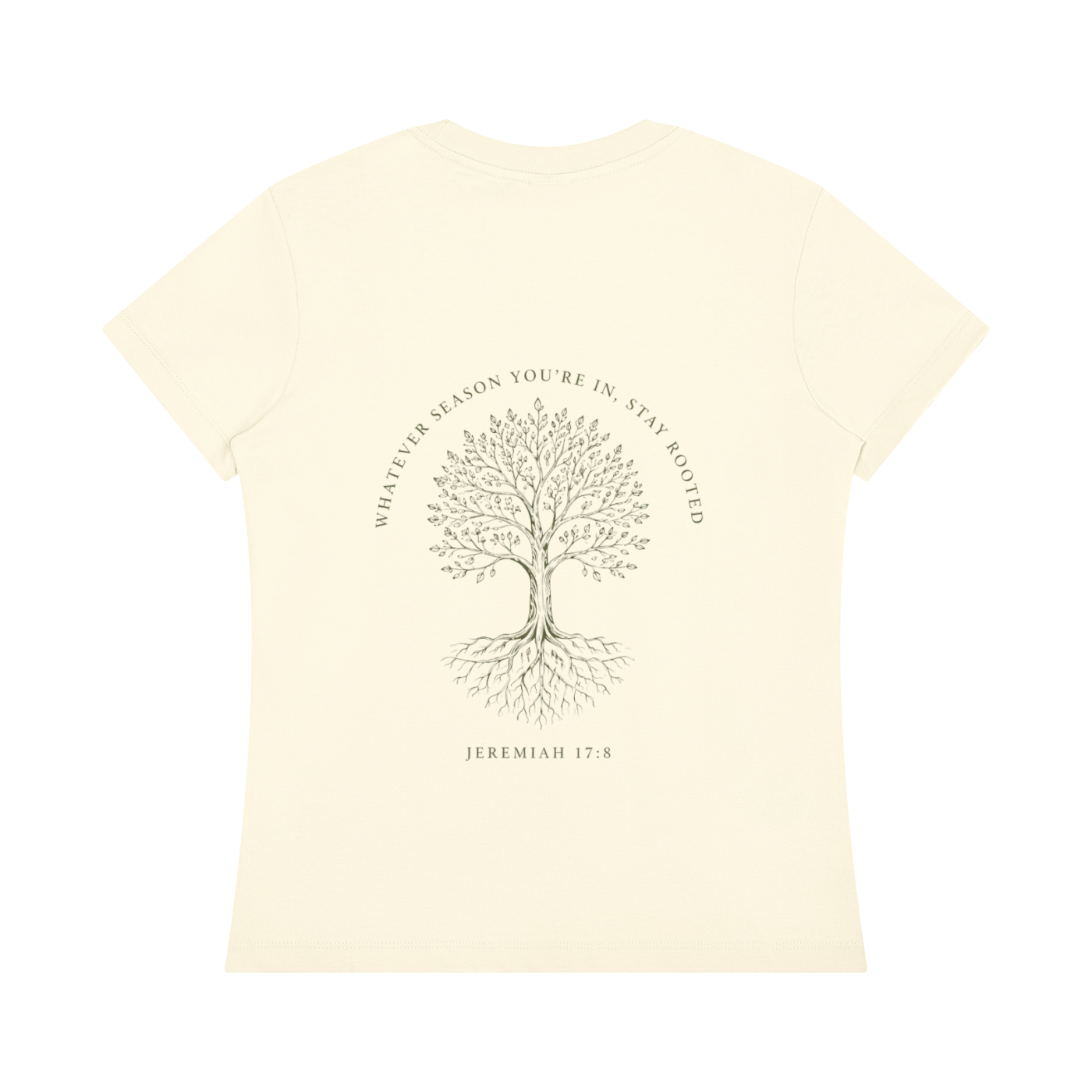 Stay Rooted Women's Botanical Tee – Jeremiah 17:8