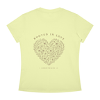 Rooted in Love Women's Floral Heart Tee – 1 Corinthians 13