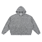 Rooted in Christ Leopard Zip Hoodie