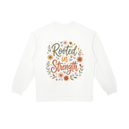 Rooted in Strength Women’s Crewneck | Christian Floral Sweatshirt