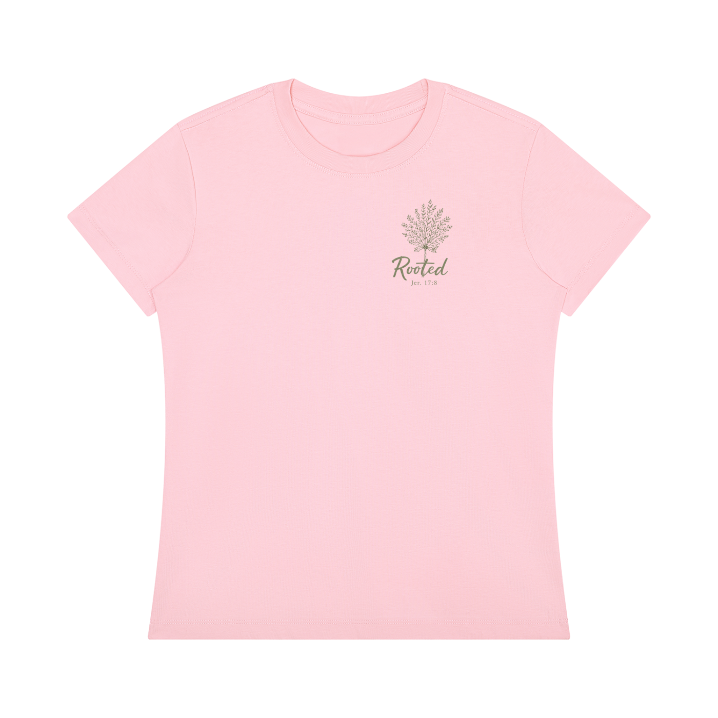 Stay Rooted Women's Botanical Tee – Jeremiah 17:8