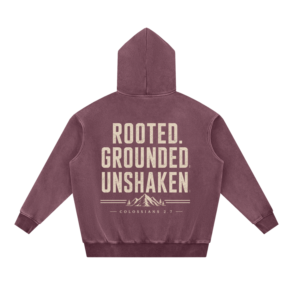 Rooted. Grounded. Unshaken. Men's Heavyweight Hoodie