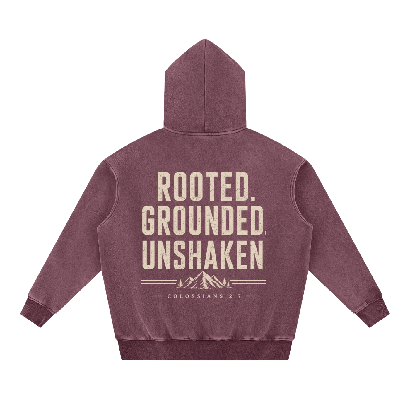 Rooted. Grounded. Unshaken. Men's Heavyweight Hoodie