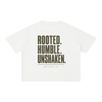 Rooted. Humble. Unshaken. Men’s Tee | Micah 6:8 Christian Shirt