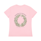 Rooted in Courage Women's Tee | Joshua 1:9 Christian T-Shirt