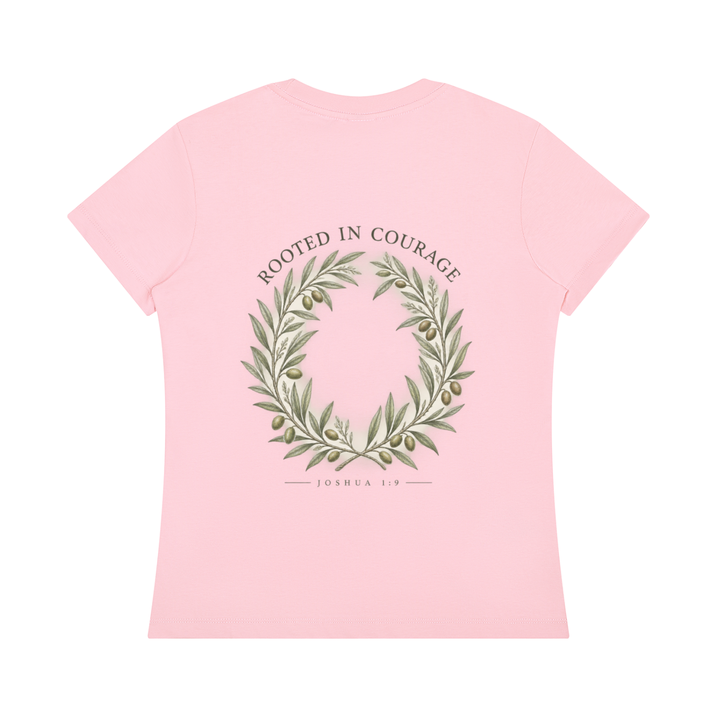Rooted in Courage Women's Tee | Joshua 1:9 Christian T-Shirt
