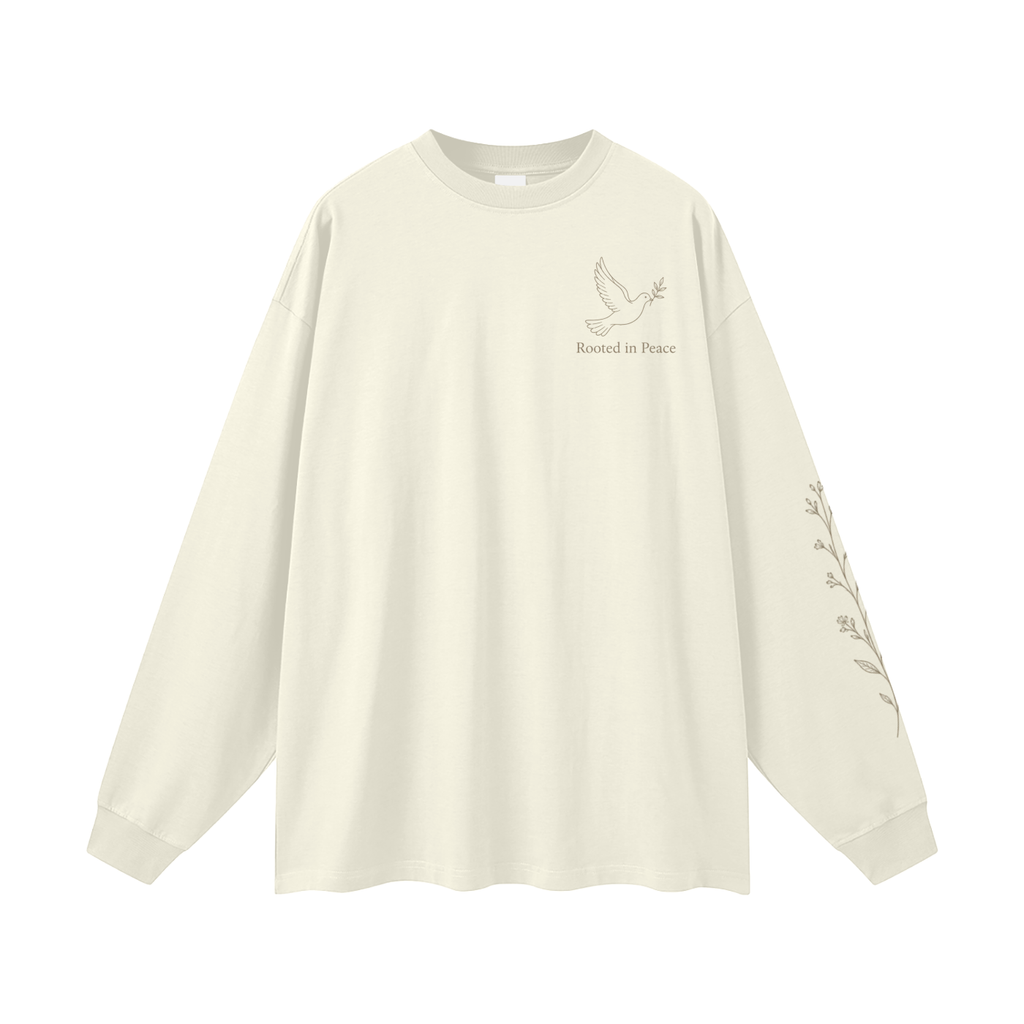 Rooted in Peace Women’s Long Sleeve Tee | Christian Dove Tee