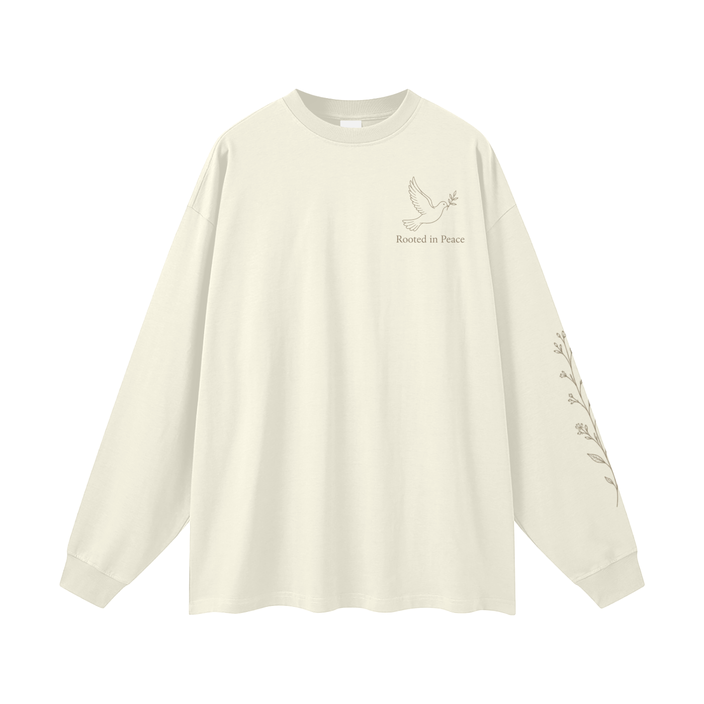 Rooted in Peace Women’s Long Sleeve Tee | Christian Dove Tee