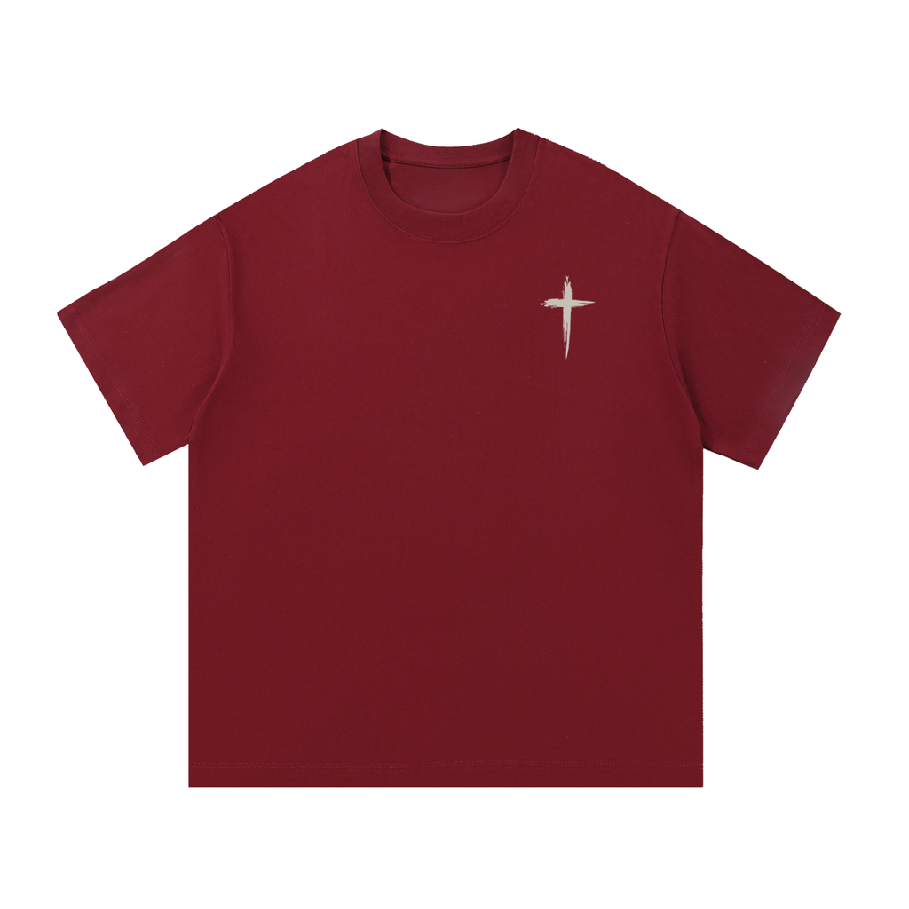 Rooted Topographic Mountain Men’s Tee | Minimal Christian Outdoor Shirt