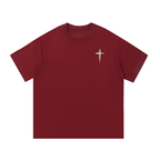 Rooted Topographic Mountain Men’s Tee | Minimal Christian Outdoor Shirt