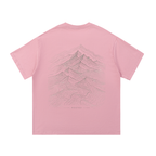 Rooted Topographic Mountain Men’s Tee | Minimal Christian Outdoor Shirt