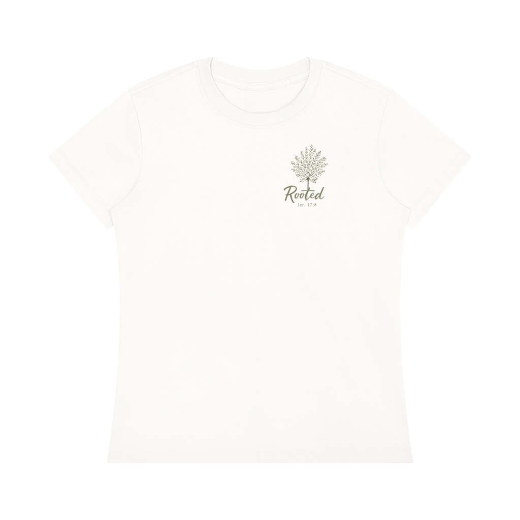 Stay Rooted Women's Botanical Tee – Jeremiah 17:8
