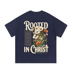 Rooted in Christ | Vintage Floral Christian Tee