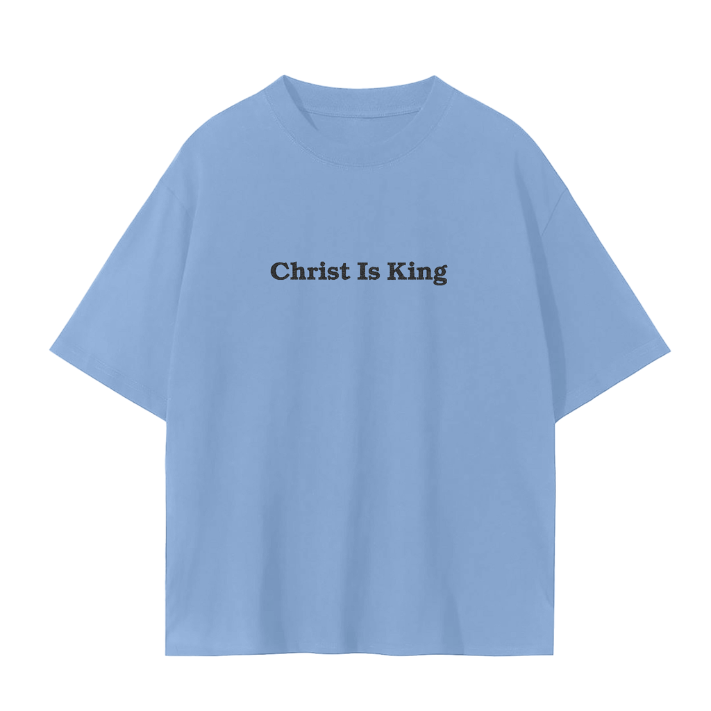 Christ Is King Embroidered Tee | Rooted & Co. Apparel